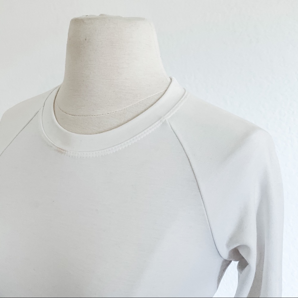 NBW AMERICAN APPAREL White Crop Top - Picture 8 of 11